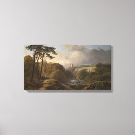 Landschap in Derbyshire County of England Canvas Afdruk