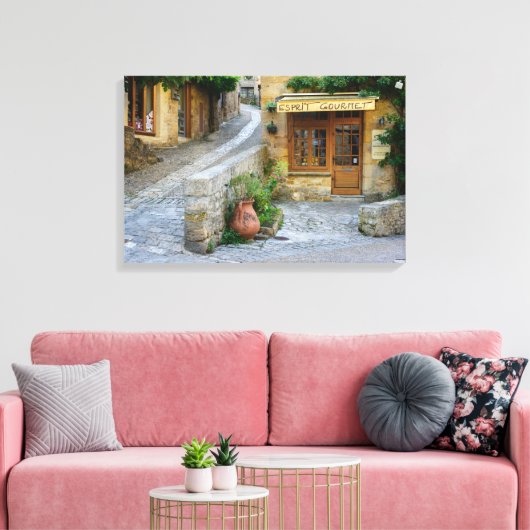 Landschap in Dordogne, Frankrijk canvas print (Insitu (Woonkamer))