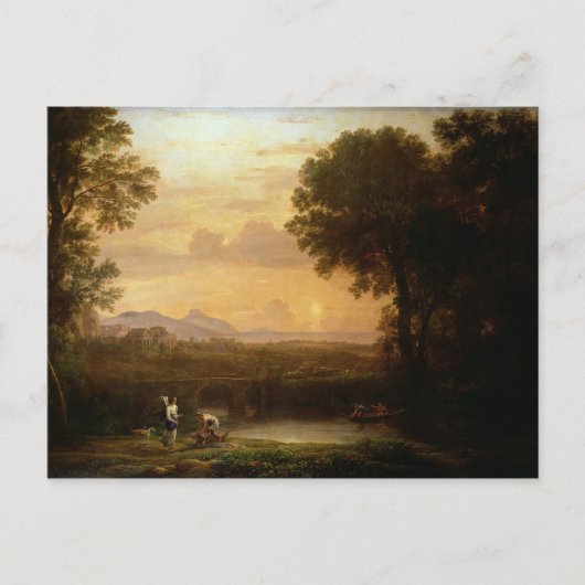 Landschap in Dusk Briefkaart (Voorkant)