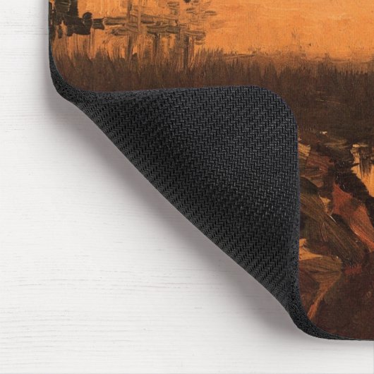 Landschap in Dusk door Vincent van Gogh Muismat (Hoek)