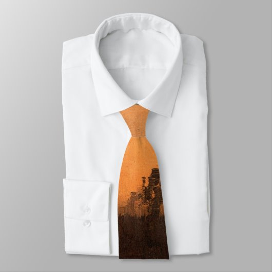 Landschap in Dusk door Vincent van Gogh Stropdas (Gebonden)