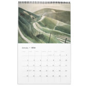  landschap in Engeland, Retro Kalender (Jan 2026)