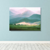 Landschap in het Riesengebirge, 1810-11 Canvas Afdruk (Insitu (Houten vloer))