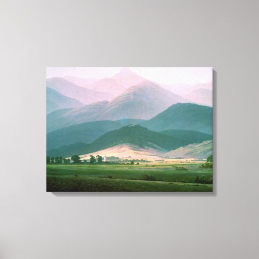 Landschap in het Riesengebirge, 1810-11 Canvas Afdruk (Voorkant)