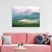 Landschap in het Riesengebirge, 1810-11 Canvas Afdruk (Insitu (Woonkamer))