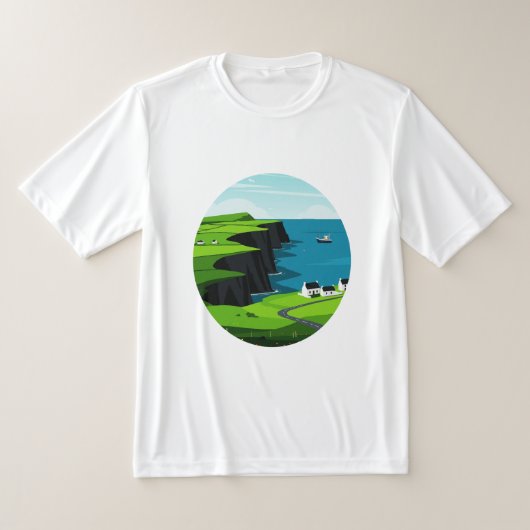 Landschap in Ierland T-shirt (Laagn)