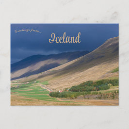 Landschap in IJsland Briefkaart