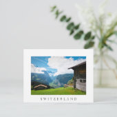 Landschap in Lauterbrunnen vallei in Zwitserland Briefkaart (Staand voorkant)