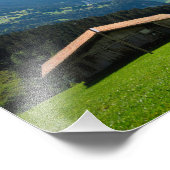 Landschap in Lauterbrunnen vallei in Zwitserland Foto Afdruk (Hoek)