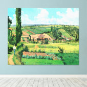 Landschap in Les Patis, Pontoise, beroemd schilder Canvas Afdruk (Insitu (Houten vloer))