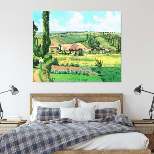 Landschap in Les Patis, Pontoise, beroemd schilder Canvas Afdruk (Insitu (Slaapkamer))