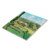 Landschap in Les Patis, Pontoise, beroemd schilder Tegeltje (Zijkant)