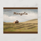 Landschap in Mongolië Briefkaart (Voorkant)