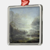 Landschap in Moonlight Metalen Ornament (Links)
