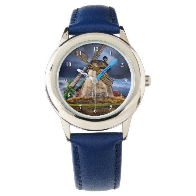 Landschap in Nederland Watch Horloge (Voorkant)