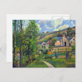 Landschap in Pontoise door Camille Pissarro Briefkaart (Voorkant / Achterkant)