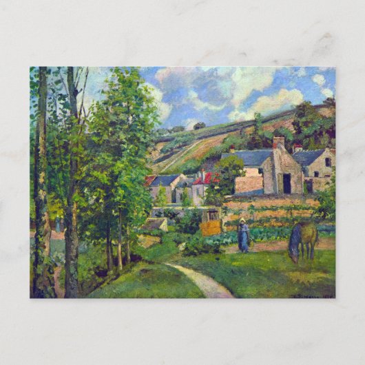 Landschap in Pontoise door Camille Pissarro Briefkaart (Voorkant)