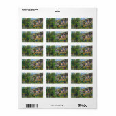 Landschap in Pontoise door Camille Pissarro Etiket (Full Sheet)
