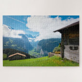Landschap in Wengen in Zwitserland Legpuzzel (Horizontaal)