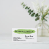Landschap Innovations Business Card Template 2 Visitekaartje (Staand voorkant)