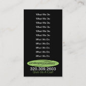 Landschap Innovations Business Card Template 2 Visitekaartje (Achterkant)