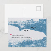 landschap inspirerend woorden briefkaart (Voorkant / Achterkant)