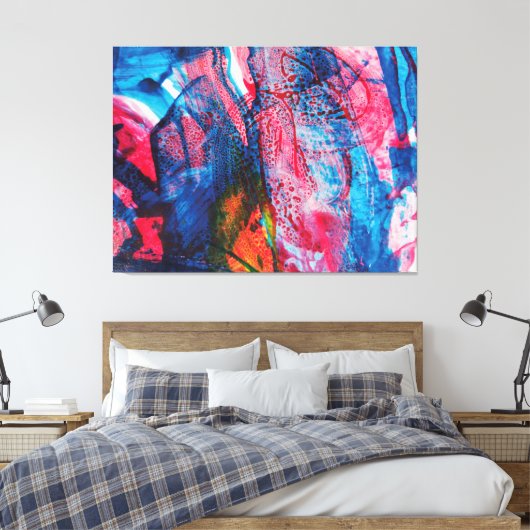 Landschap IX. Canvas Afdruk (Insitu (Slaapkamer))