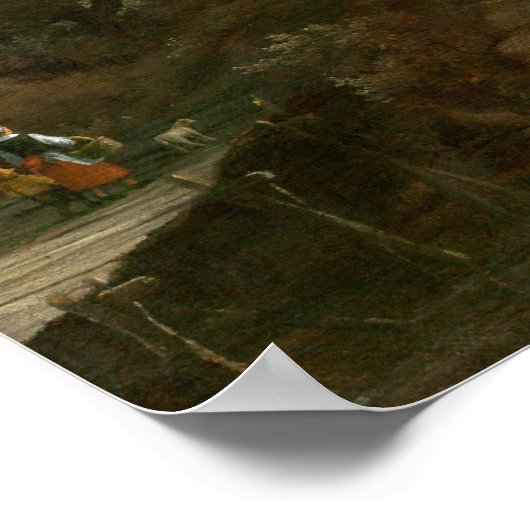 Landschap - Jacob van Ruisdael Fine Art Poster (Hoek)