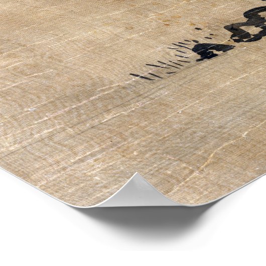 Landschap Kano Chikanobu Poster (Hoek)