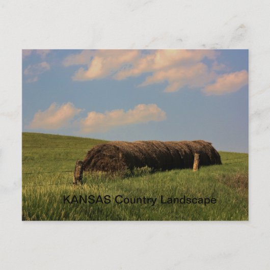 Landschap KANSAS Briefkaart (Voorkant)