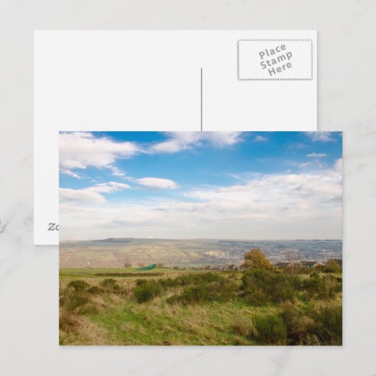 Landschap Keighley Briefkaart (Voorkant / Achterkant)