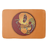 Landschap Knop - Kokopelli Moon Feather 1 Badmat (Voorkant)