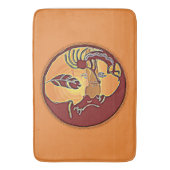 Landschap Knop - Kokopelli Moon Feather 1 Badmat (Voorkant Verticaal)