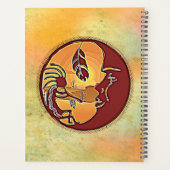 Landschap Knop - Kokopelli Moon Feather 1 Planner (Achterkant)