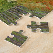Landschap, koets en trein van Vincent van Gogh Legpuzzel (Zijkant)