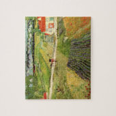 Landschap, koets en trein van Vincent van Gogh Legpuzzel (Verticaal)