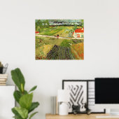 Landschap, koets en trein van Vincent van Gogh Poster (Thuiskantoor)
