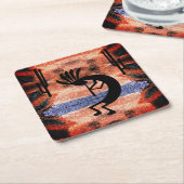 Landschap Kokopelli Southwest Kartonnen Onderzetters (Schuin)