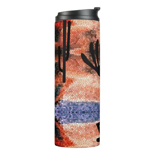 Landschap Kokopelli Southwest Thermosbeker (Gedraaid links)