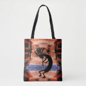 Landschap Kokopelli Southwest Tote Bag (Voorkant)