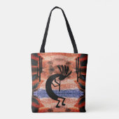 Landschap Kokopelli Southwest Tote Bag (Achterkant)