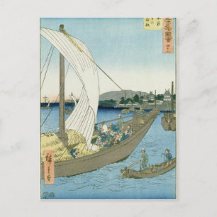 Landschap Kuwana uit '53 beroemde Uitzichten Briefkaart