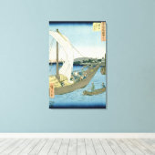 Landschap Kuwana uit '53 beroemde Uitzichten Canvas Afdruk (Insitu (Houten vloer))