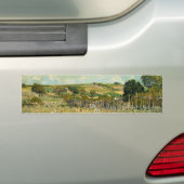 Landschap Landbeemdschap (door Alfred Sisley) Bumpersticker (Op auto)