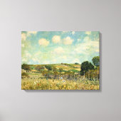 Landschap Landbeemdschap (door Alfred Sisley) Canvas Afdruk (Voorkant)