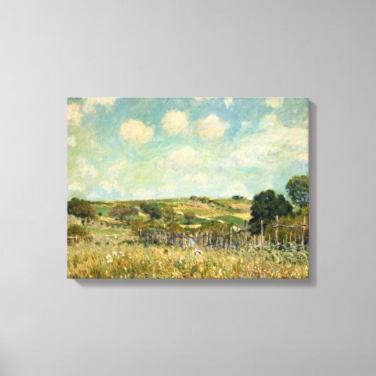 Landschap Landbeemdschap (door Alfred Sisley) Canvas Afdruk (Voorkant)
