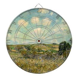 Landschap Landbeemdschap (door Alfred Sisley) Dartbord