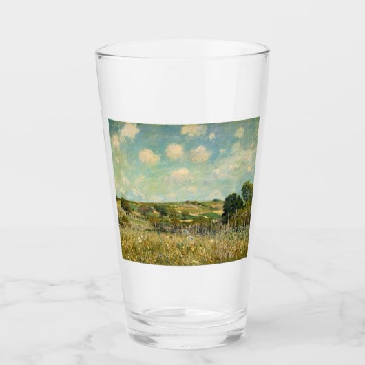 Landschap Landbeemdschap (door Alfred Sisley) Glas (Voorkant)