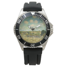 Landschap Landbeemdschap (door Alfred Sisley) Horloge