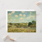 Landschap Landbeemdschap (door Alfred Sisley) Kaart (Voorkant / Achterkant in situ)